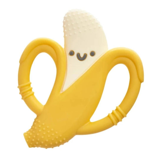 Itzy Ritzy Banana Soft Silicone Teether – BPA-Free – Soft Silicone Baby Teether - Little Gift Nook