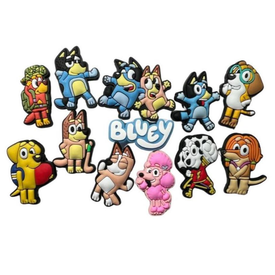 Bluey Shoe Charms. Fit's shoes such as crocs. 12 styles to choose from.- Little Gift Nook