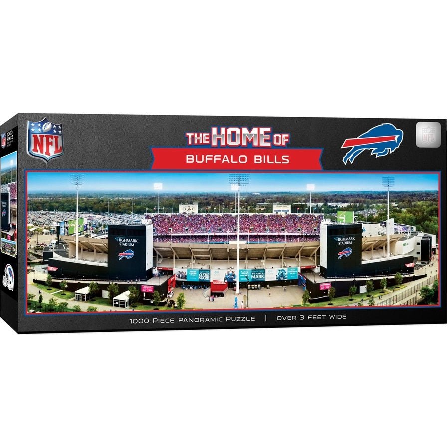 Buffalo Bills Stadium View 1000 Piece Panoramic Puzzle. Over 3 feet wide. - Little Gift Nook