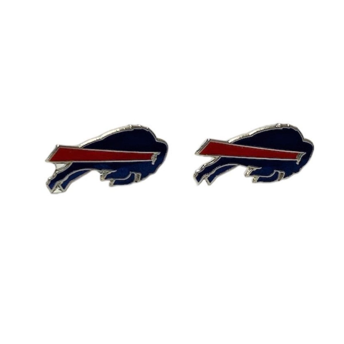 NFL Buffalo Bills Logo Post Earrings - stainless steel Bills logo stud earrings - Little Gift Nook