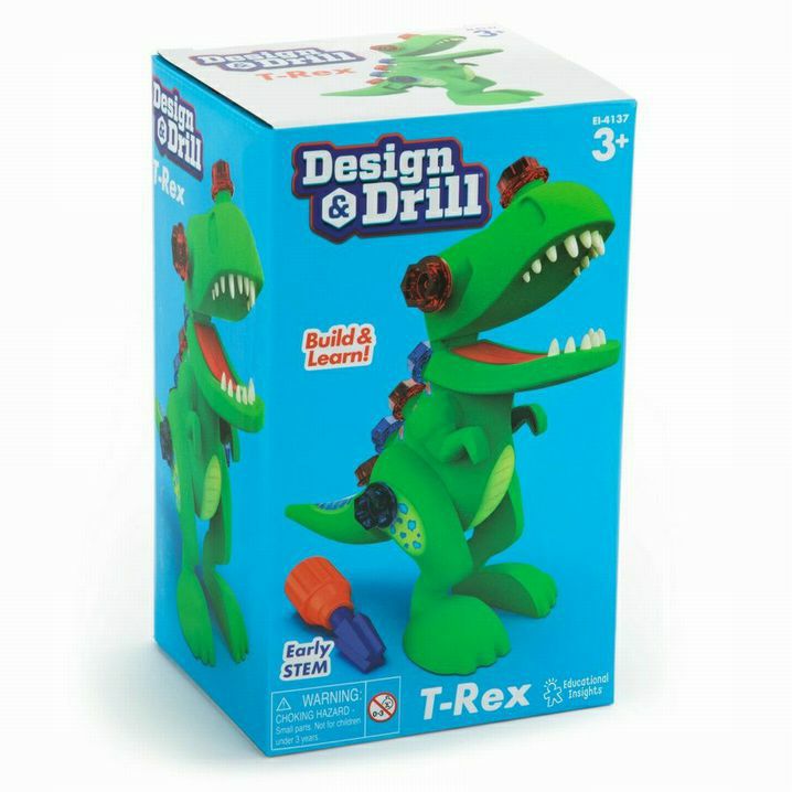 Design Drill T-Rex Build & Learn in box - Little Gift Nook