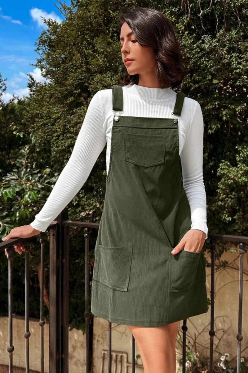 Jumper dress green clearance