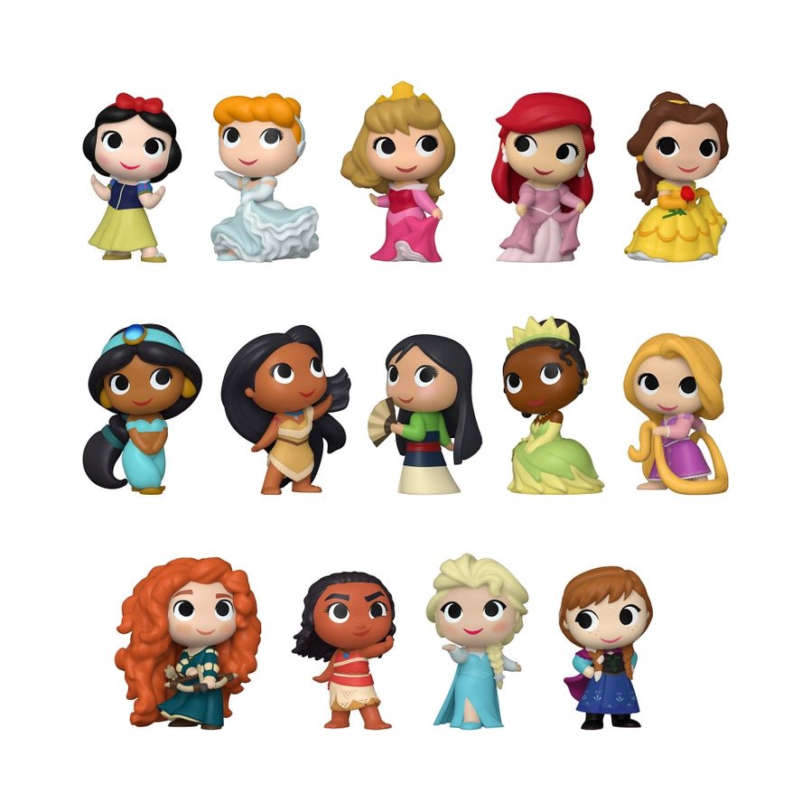 Funko Mystery Minis: Disney Ultimate Princess collectible figures. 14 to collect! Measures approx 2" tall. - Little Gift Nook