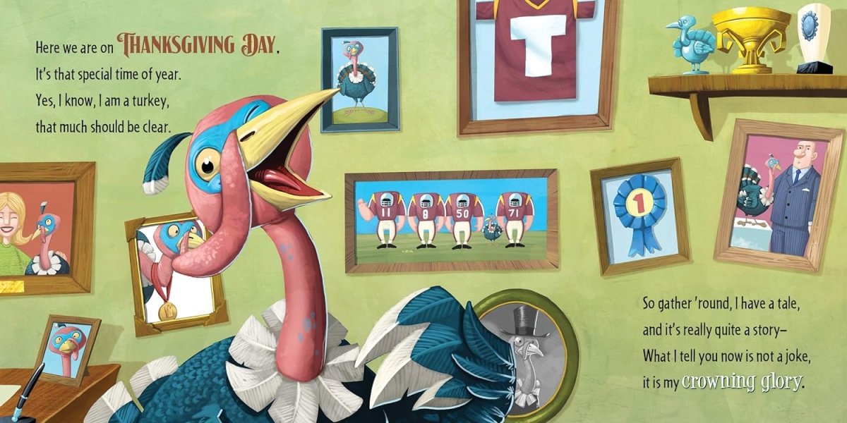 How to Catch a Turkey Hard Cover Book. Inside book. - Little Gift Nook