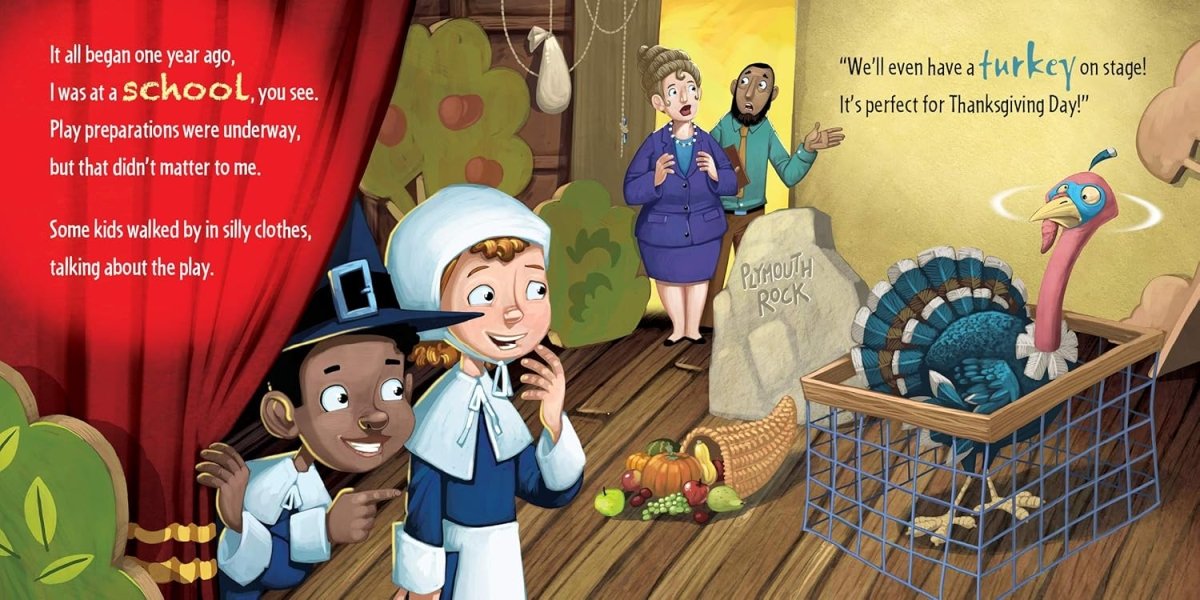 How to Catch a Turkey Hard Cover Book. Inside story and how they need a turkey for the school play.- Little Gift Nook