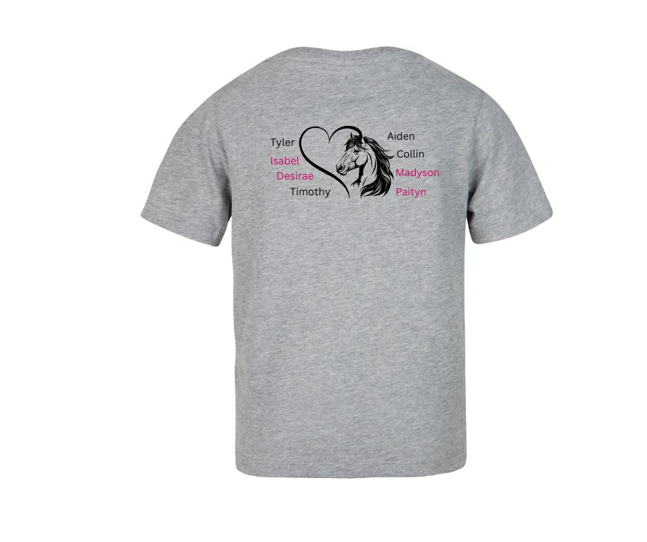 Custom mama shirt Glitter lettering front & back