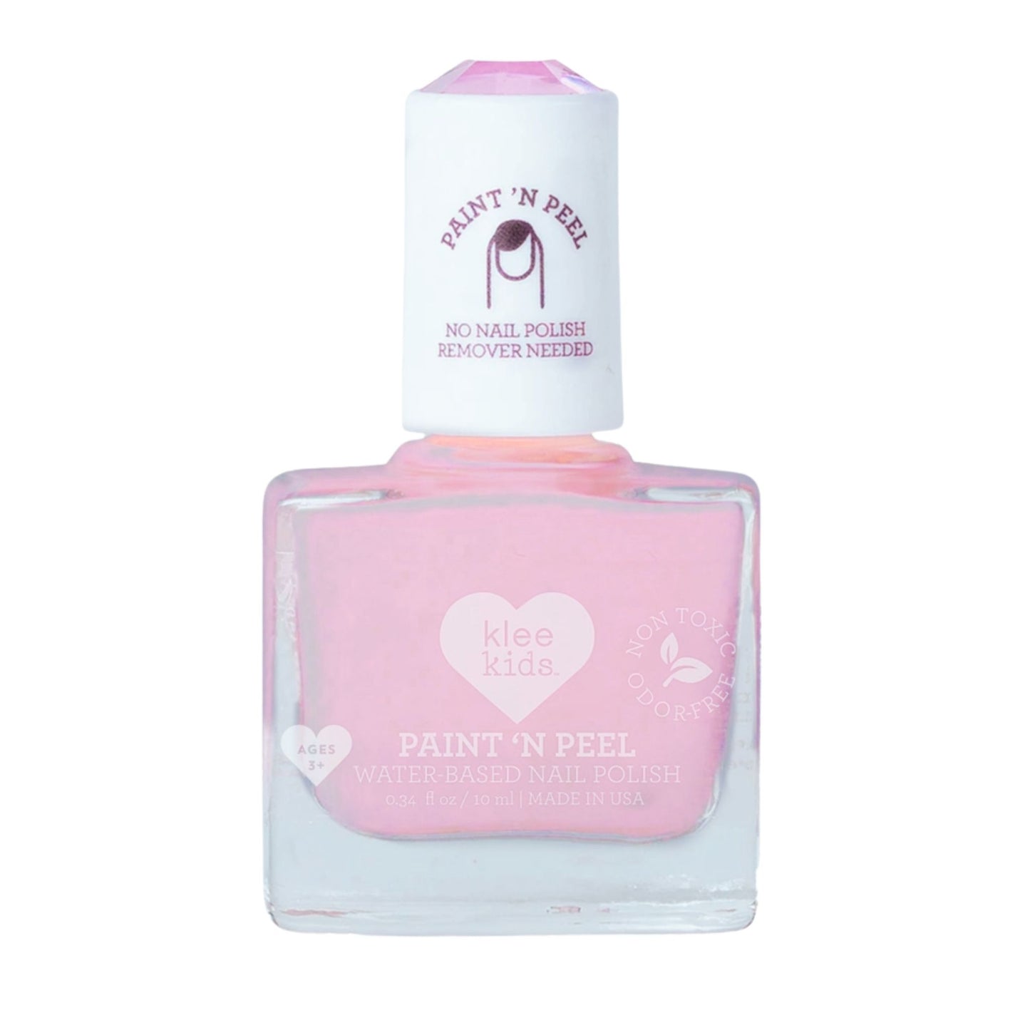 Klee Naturals Peel-Off Nail Polish – Jackson Pink - non toxic - made in USA - Little Gift Nook