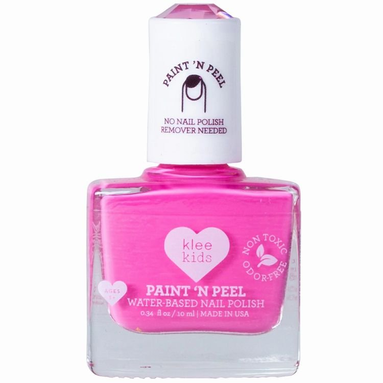 Klee Naturals Peel-Off Nail Polish – Austin Pink, non toxic - Made in USA! - Little Gift Nook