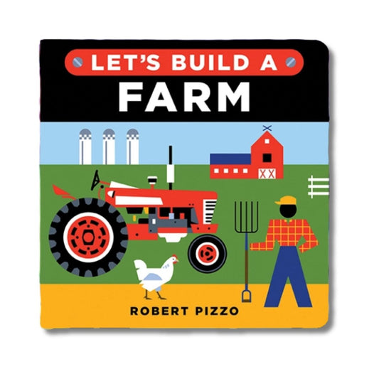 Let's Build A Farm Board Book. 12 pages. Steps needed to build a farm with clear pictures. - Little Gift Nook.