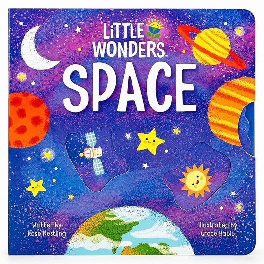 Little Wonders Space Interactive Board Book - Little Gift Nook