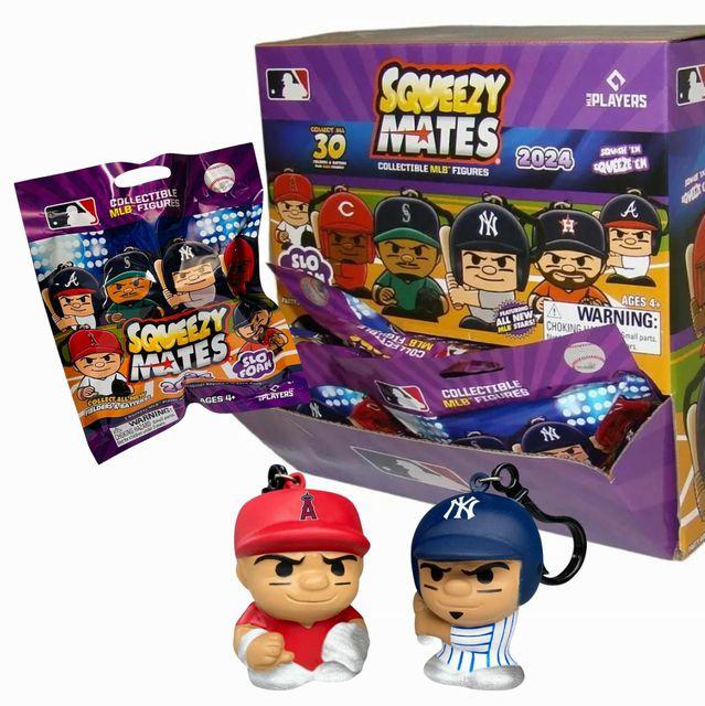 MLB Squeezy Mates Mystery bag 2024 Keychain in little mystery bags. 30 to collect ( now retired) and 3 rare.- Little Gift Nook