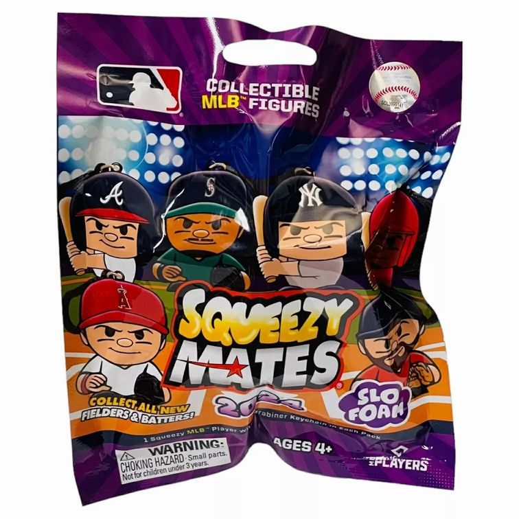 MLB Squeezy Mates Mystery bag 2024 Slow Rise Mystery Player Keychain in blind mystery bag. Random. Collectible. - Little Gift Nook
