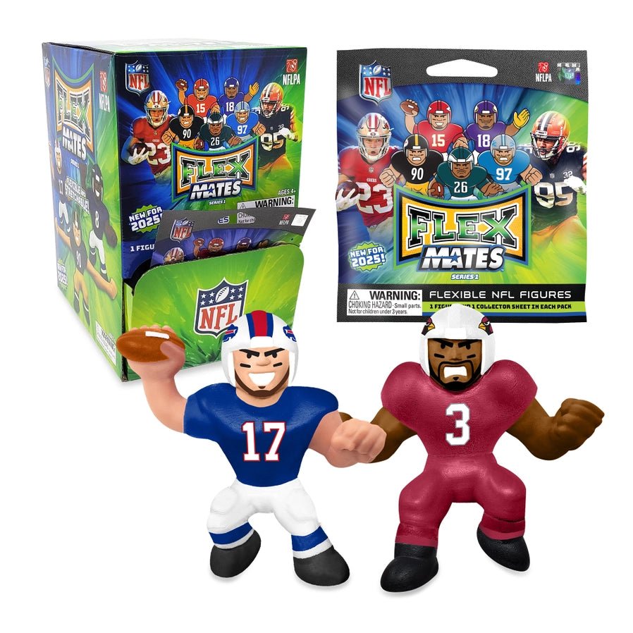 NFL 2025 Flexmates Mystery Bag Player New mystery bag stretch NLF Football player. Random. Collectible figures. - Little Gift Nook.
