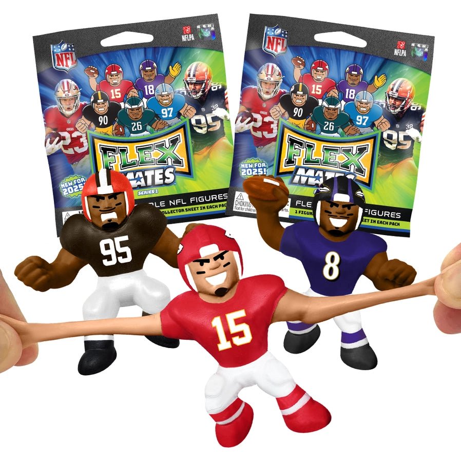 New for 2025 FlexMates mystery bag Stretchy NFL Football players. 32 total to collect. Series 1 new! - Little Gift Nook