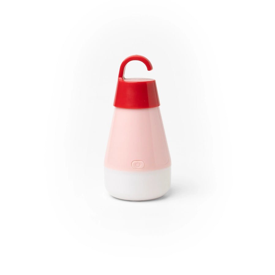 Red mini hanging battery operated light up light. Different settings with different colors. Hook at top for hanging.
