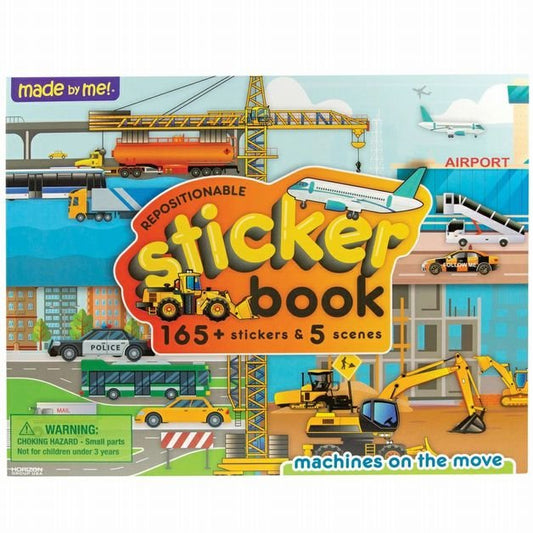 Transportation Sticker Book ~ repositionable stickers! Sticker book. Kids Stickers. 165 stickers and 5 scenes.- Little Gift Nook