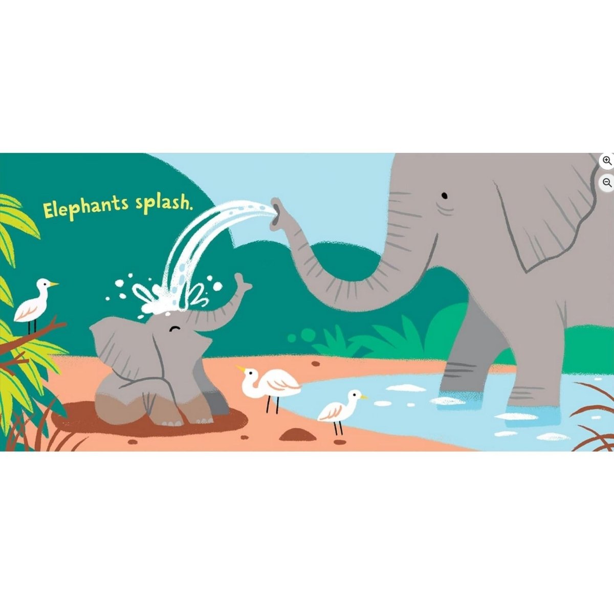 Indestructible It's Bath Time Book soft chew proof rip proof book for baby mother elephant washing baby elephant - Little Gift Nook