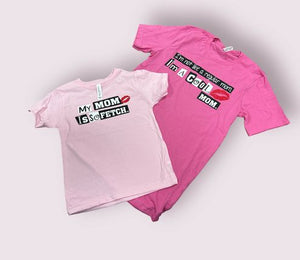 Pink Mom is so Fetch Cool Mom Tshirts Mom + Mini Matching! Child Size