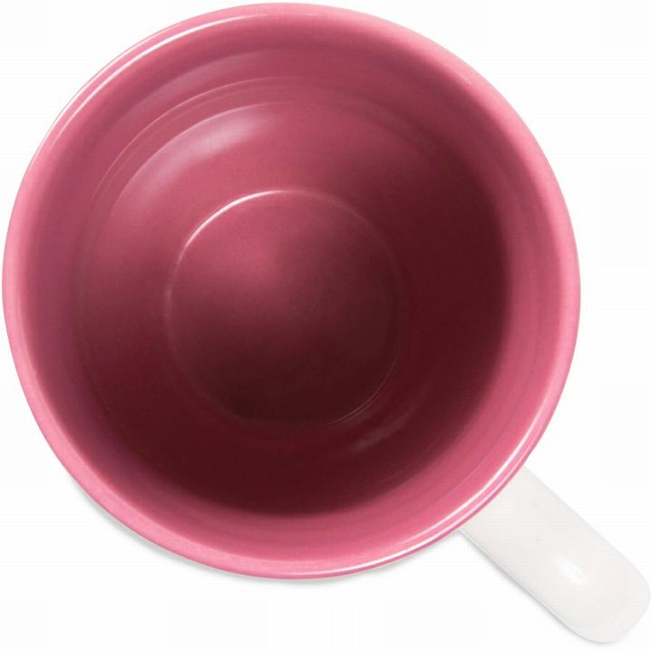 Mum 20oz coffee mug pink inside.