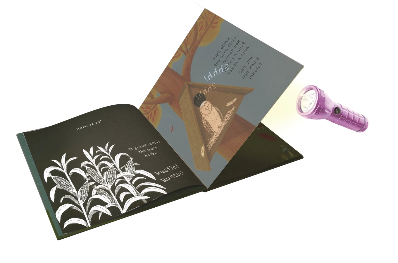 Shine-A-Light: On the Farm Book - interactive flashlight book images appear through pages - Little Gift Nook