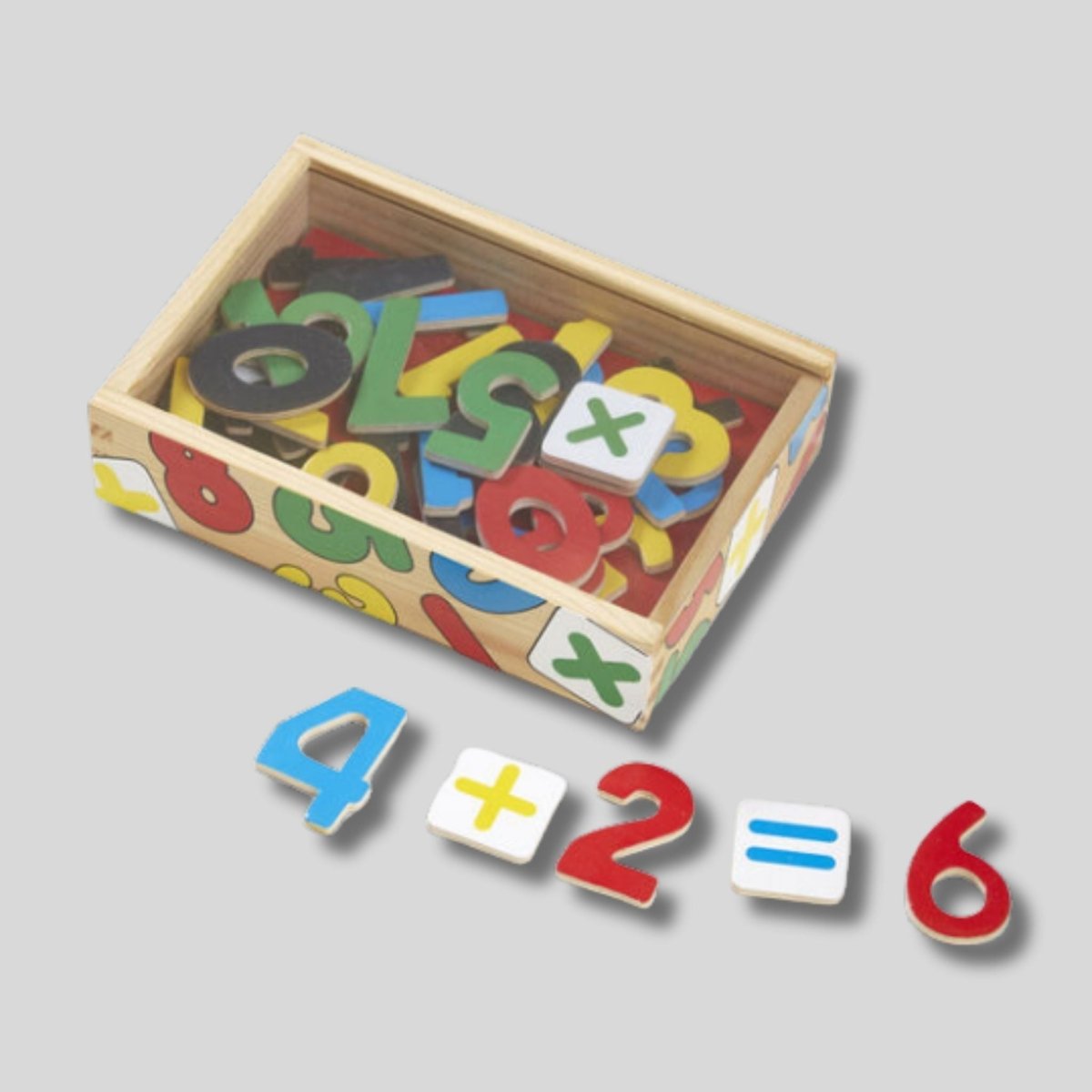 Melissa & Doug wooden magnetic numbers and math skills in box - Little Gift Nook