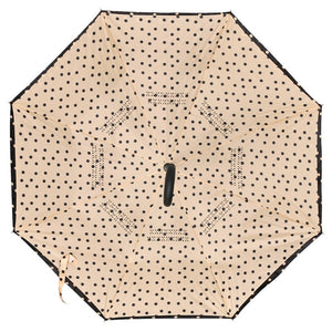 Polka Dot Reverse Open Inverted Umbrella