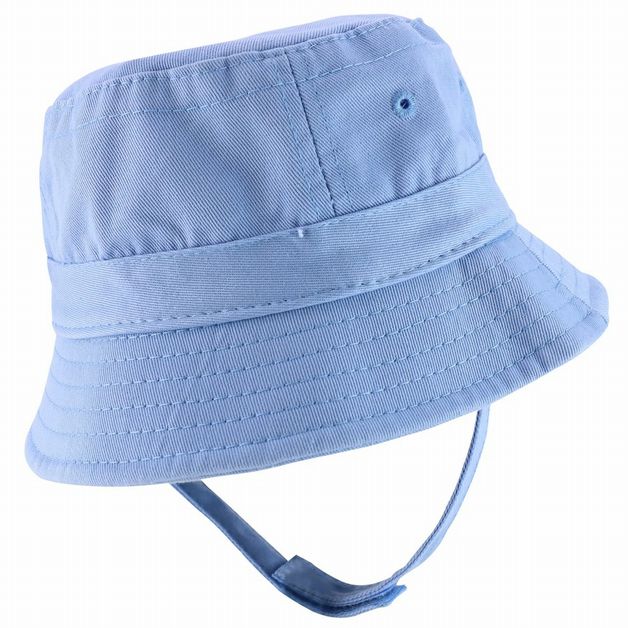 Baby Toddler Blue Bucket Hat side view