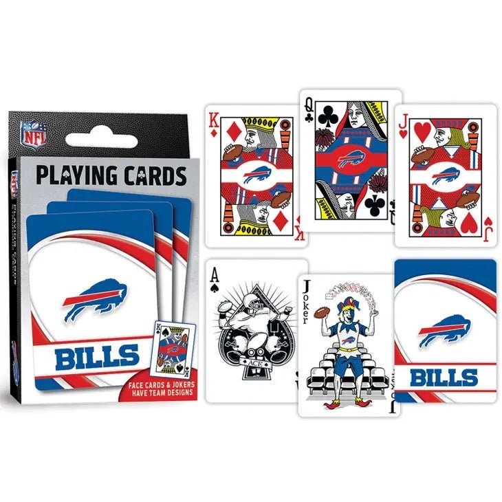 Buffalo Bills NFL Playing Cards. Officially Licensed. Standard 52 card deck. Logo playing cards. - Little Gift Nook