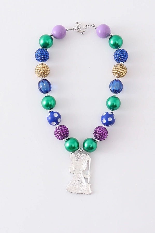 Back view of the Halloween Witch Bubble Chunky Necklace Hocus Pocus Inspired! - Little Gift Nook