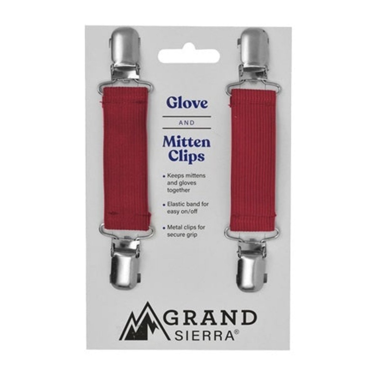 Kids Mitten & Glove Clips in red. 2 clips per pack. - Little Gift Nook