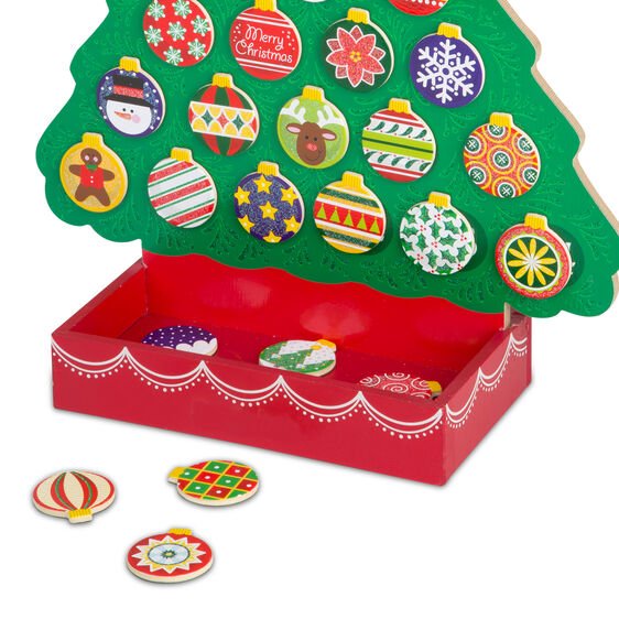 Melissa & Doug Countdown to Christmas Wooden Seasonal Calendar - Little Gift Nook