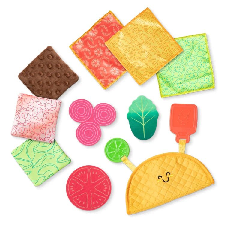 Melissa & Doug Fill & Spill Soft Taco Baby Toy. Baby sensory toy, fill and spill. Baby gift. - Little Gift Nook
