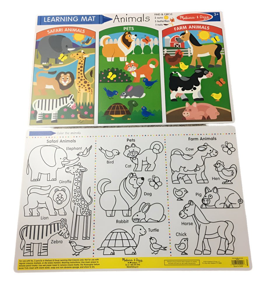 Melissa & Doug Melissa & Doug Learning Mat Animals - Little Gift Nook