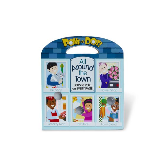 Melissa & Doug Poke a Dot All Around Our Town Book - Little Gift Nook