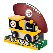 Load image into Gallery viewer, Pittsburgh Steelers NFL Wood Train Engine NEW