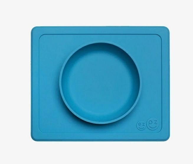 ezpz Mini Suction Bowl | Suctions to table or high chair! in Blue - Little Gift Nook