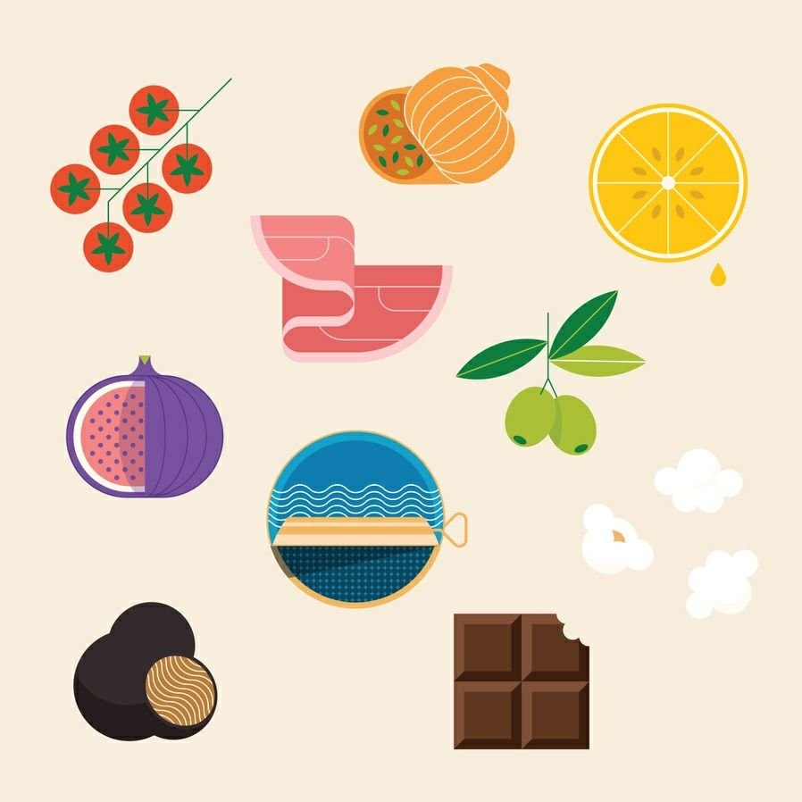 Gourmet Rainbow Board Book. Colored foods. - Little Gift Nook