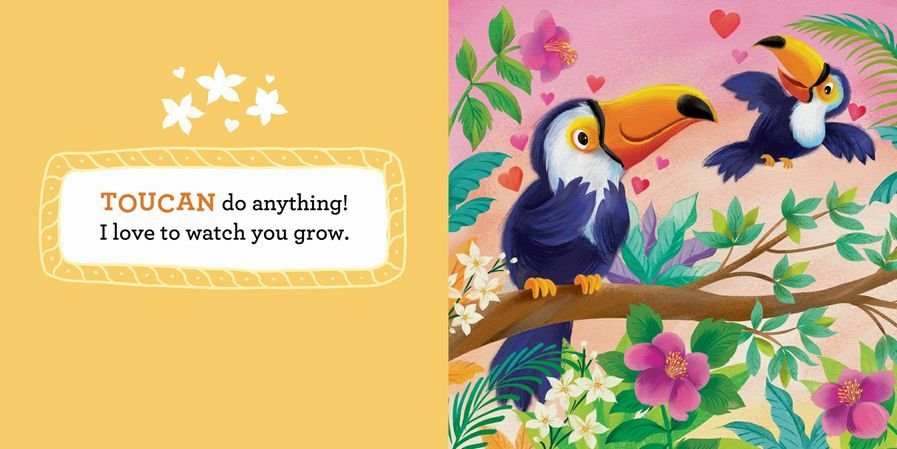 Inside I Love You Slow Much Board Book 2 toucans.