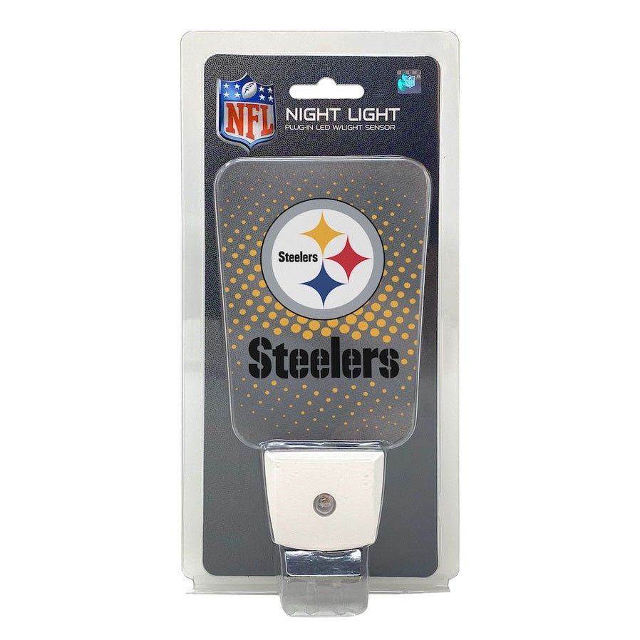 Pittsburgh Steelers Team Frosted Night Light in package.- Little Gift Nook