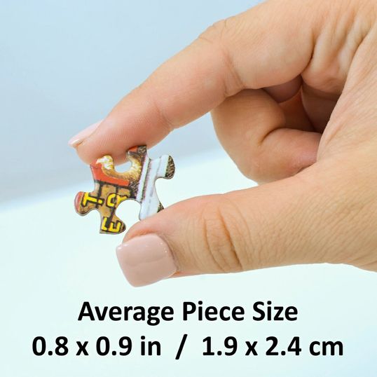 Pittsburgh Steelers 1000pc Stadium Puzzle average size piece.
