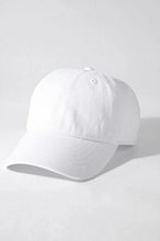 Load image into Gallery viewer, Toddler White Cotton Baseball Cap size 2-4