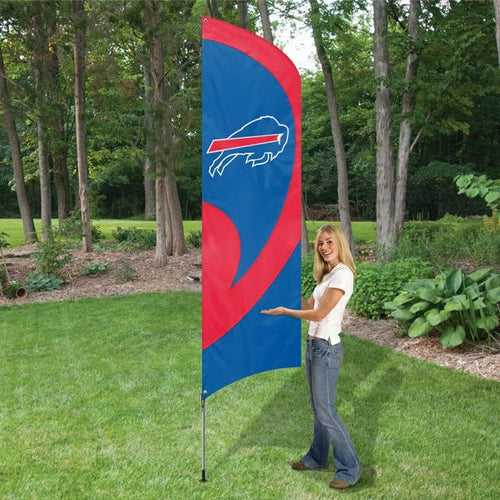 Buffalo Bills Tall Team Flag Kit over 8 feet! 11 feet when assembled!