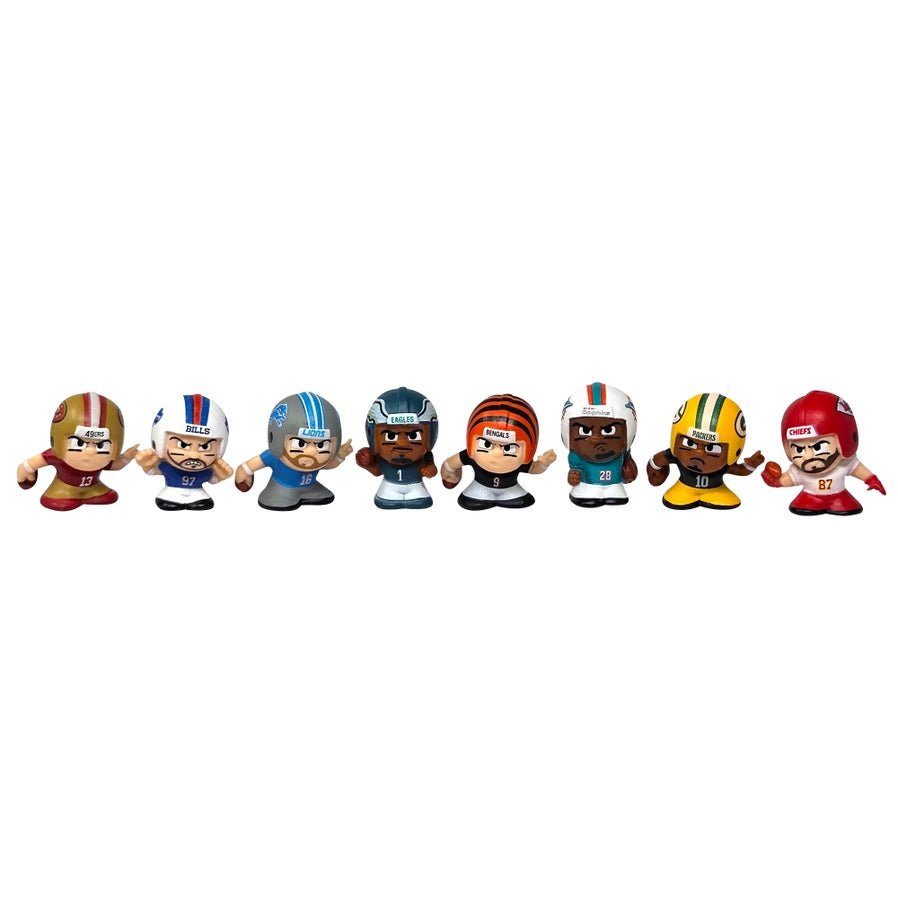 2026 NFL TeenyMates collectible players figures on a white background. Little Gift Nook