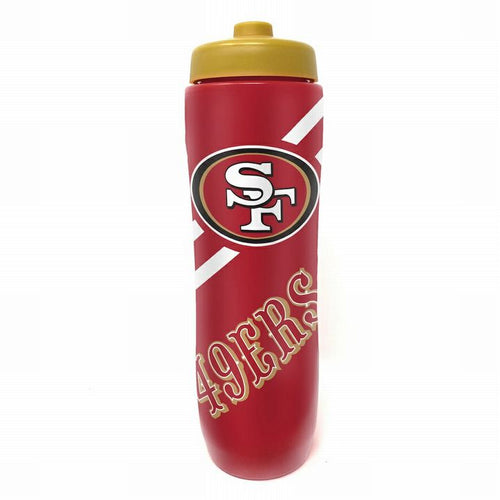 San Francisco 49ers Squeezy Water Bottle 32 ounces - Little Gift Nook