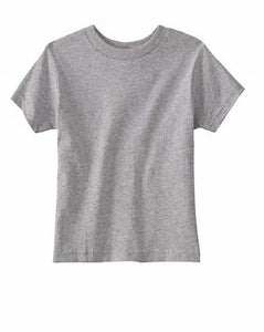 Rabbit Skins Child Size 7 Heather Gray Cotton Jersey Tshirt - Little Gift Nook