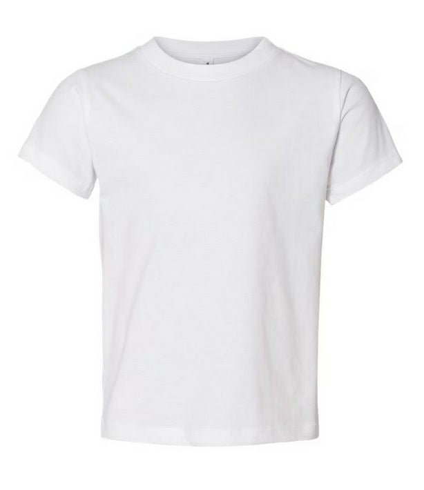 Bella & Canvas Youth White Jersey Short-Sleeve T-Shirt - Little Gift Nook