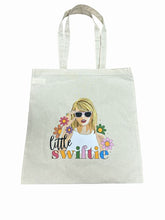 Load image into Gallery viewer, Little Swiftie Canvas Tote Bag 15&quot; tall X 13&quot; wide bag!
