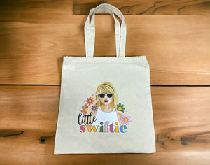 Little Swiftie Canvas Tote Bag 15" tall X 13" wide bag!