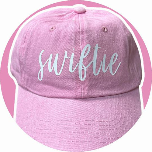Pink Swiftie Inspired Baseball Hat ~ Big Kids / Adult size