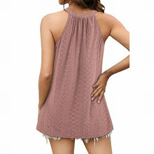 Load image into Gallery viewer, Pink Soft Eyelet Pattern Woman&#39;s Tank.